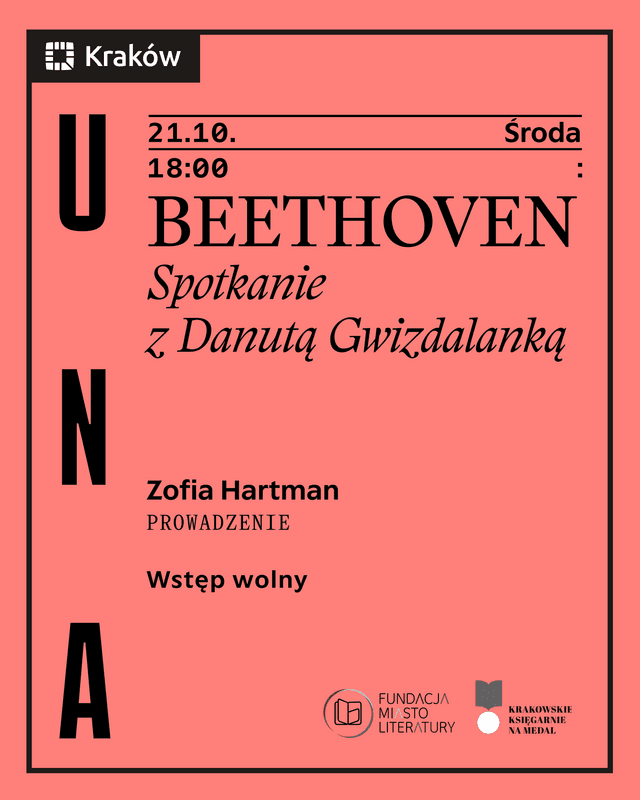 Event poster: BEETHOVEN | spotkanie z Danutą Gwizdalanką