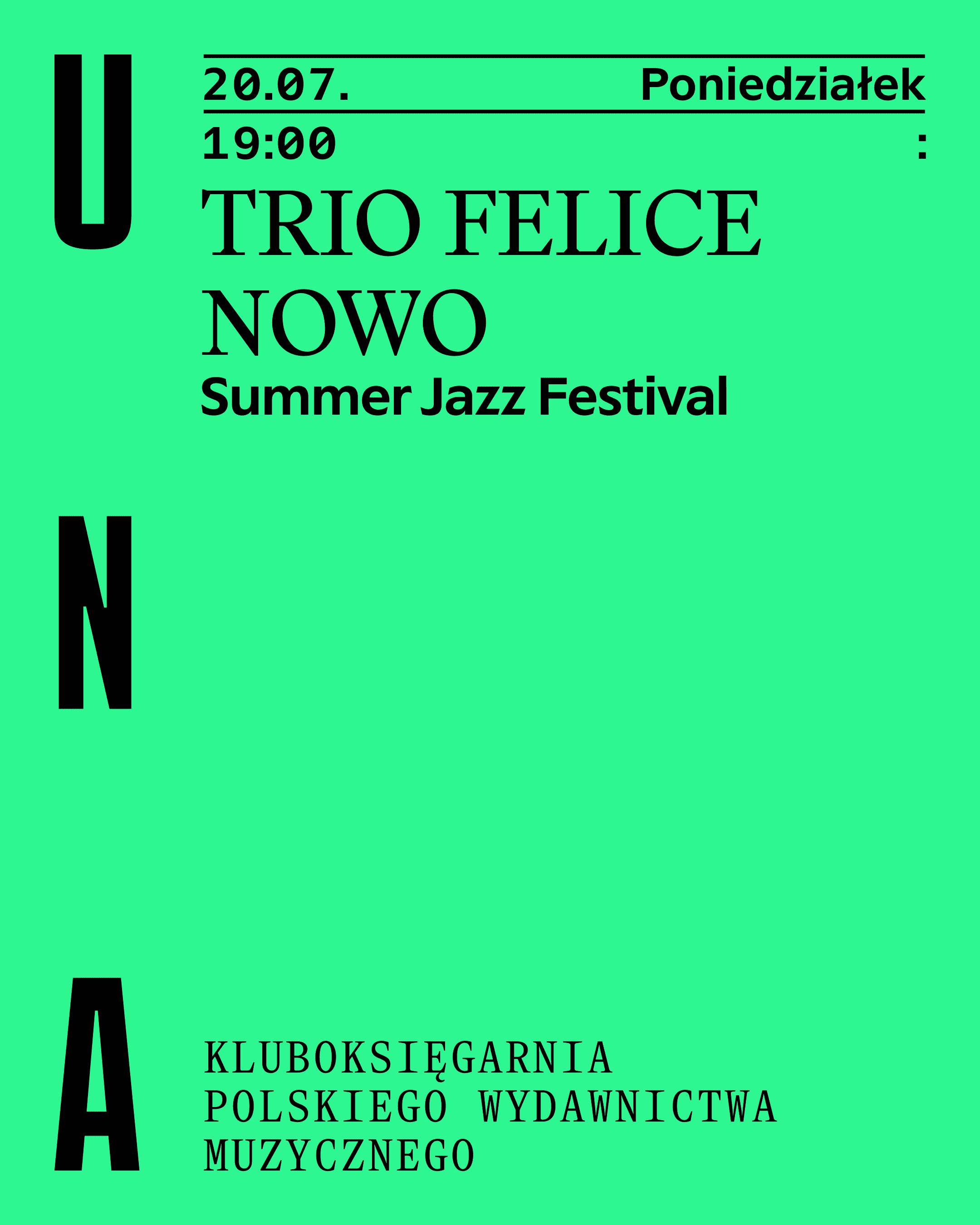 Plakat wydarzenia: Trio Felice Nowo