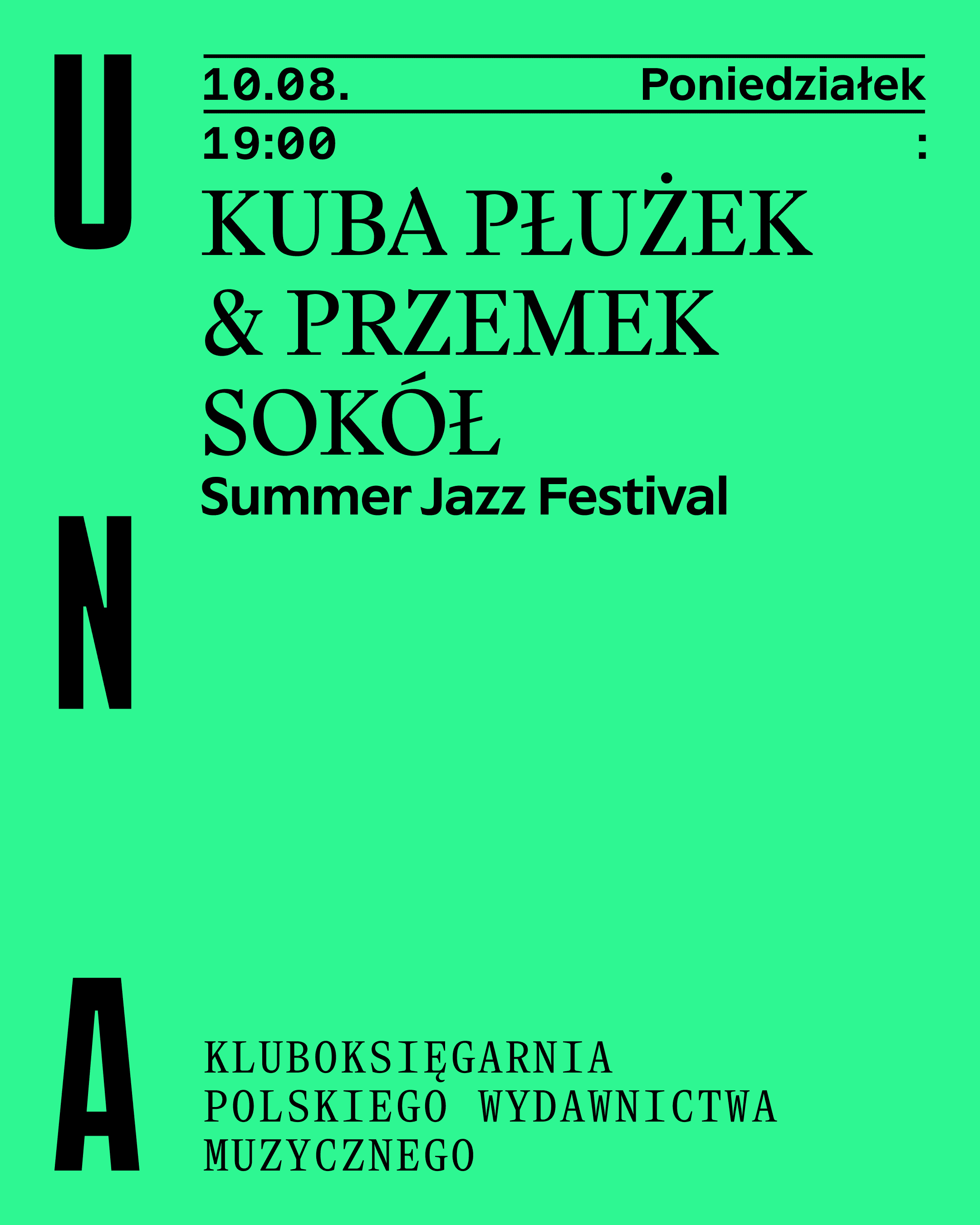 Plakat wydarzenia: Kuba Płużek & Przemek Sokół